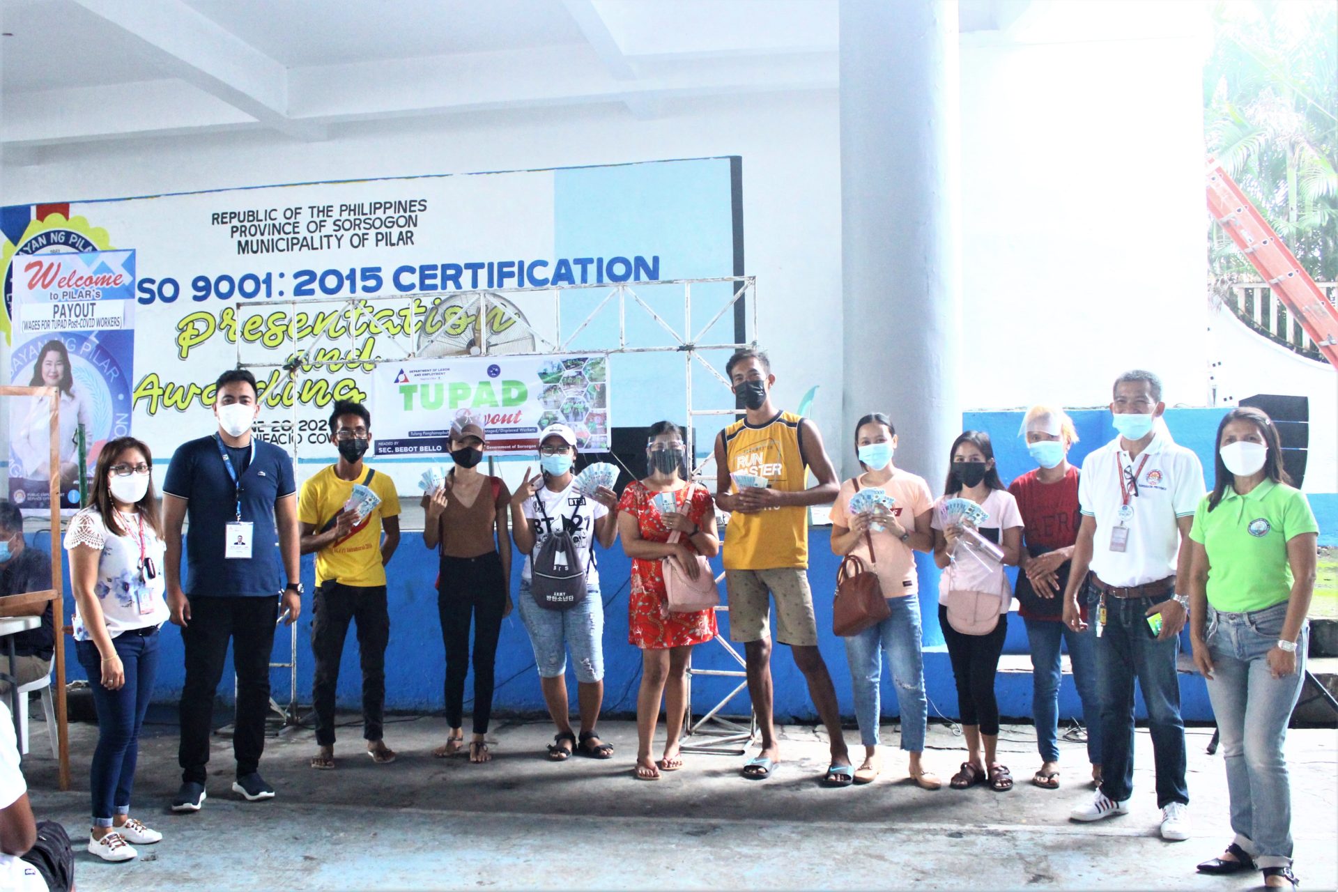 Pilar TUPAD Post-COVID Beneficiaries Receive Wages for 30 day-work