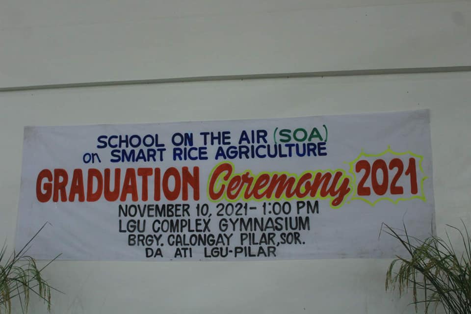 66 farmers complete 5 month School-on-the-Air (SOA) on Smart Rice Agriculture, Graduation Ceremony