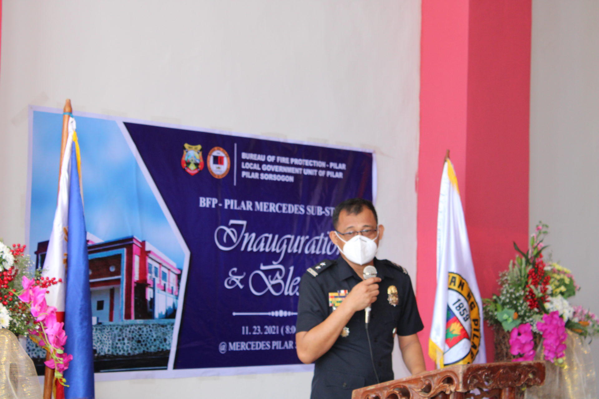 PILAR LEADS THE INAUGURATION AND BLESSING OF BFP PILAR FIRE SUB-STATION