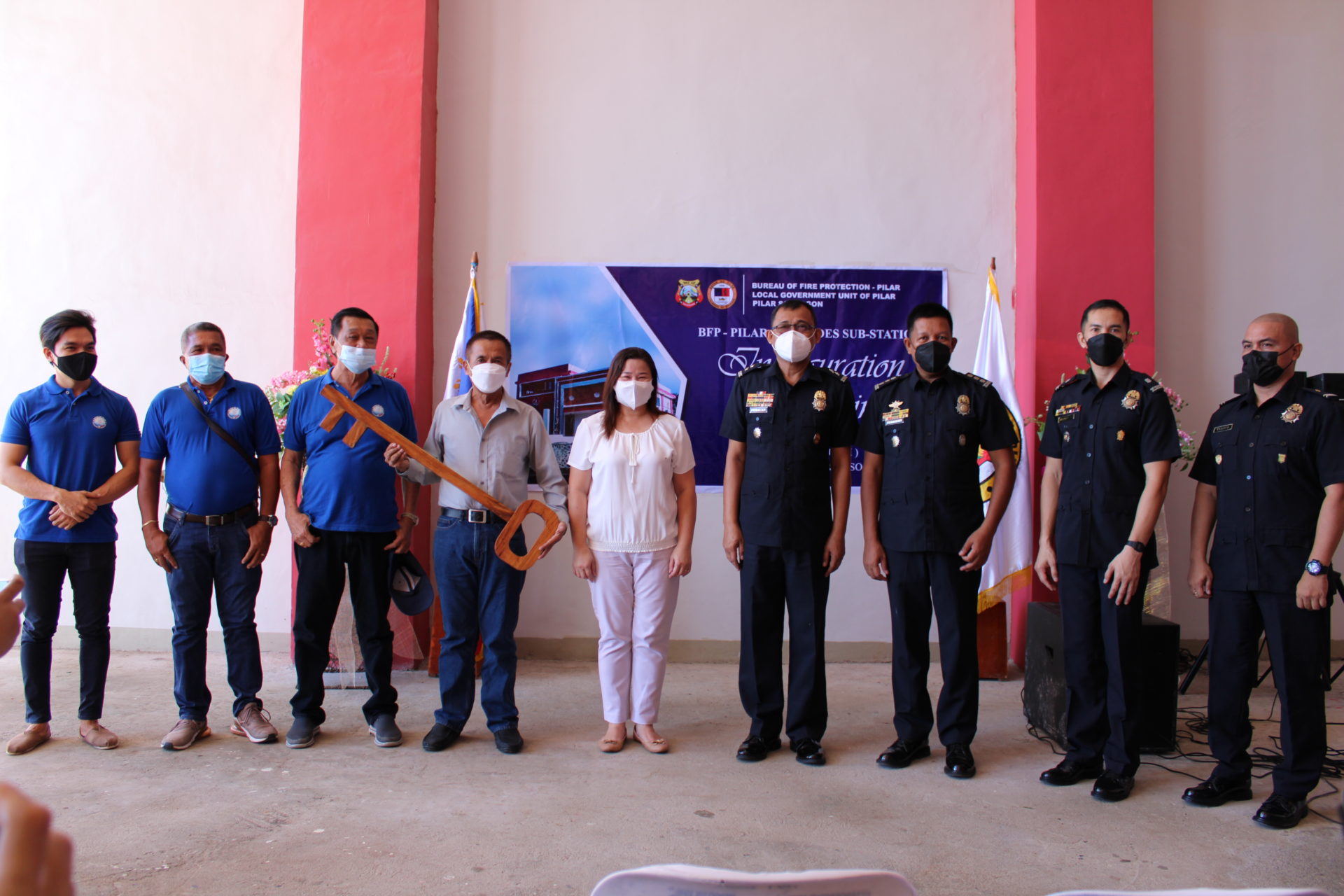 PILAR LEADS THE INAUGURATION AND BLESSING OF BFP PILAR FIRE SUB-STATION