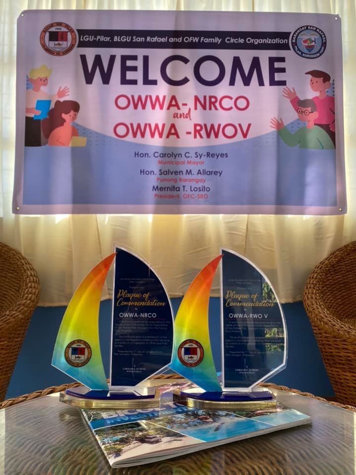 OWWA approves P800,000 Livelihood Grant to OFW Organization, NRCO Director awards the 1st Tranche