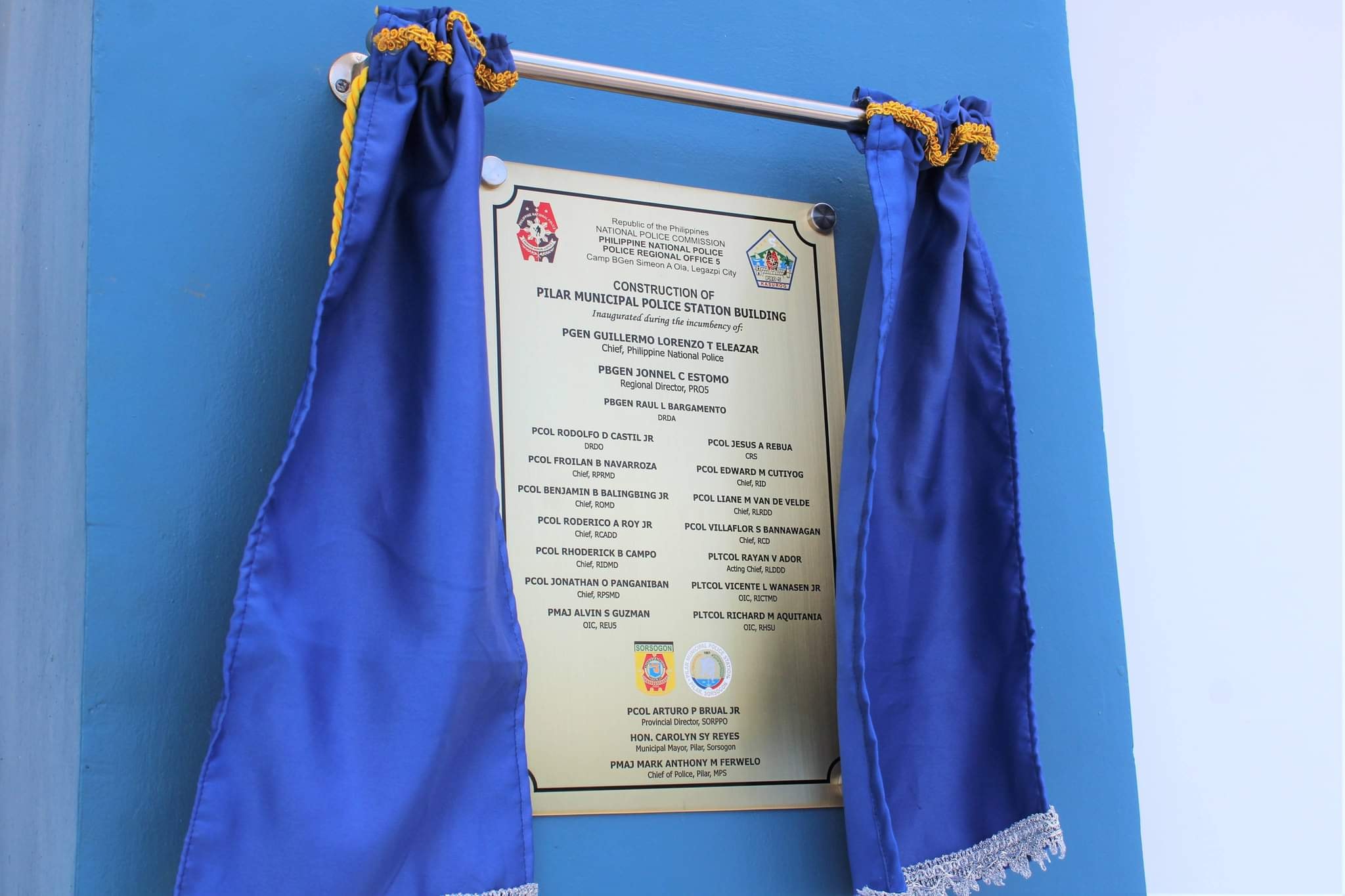 LGU Pilar partakes in the Inauguration and Blessing of Pilar MPS new building