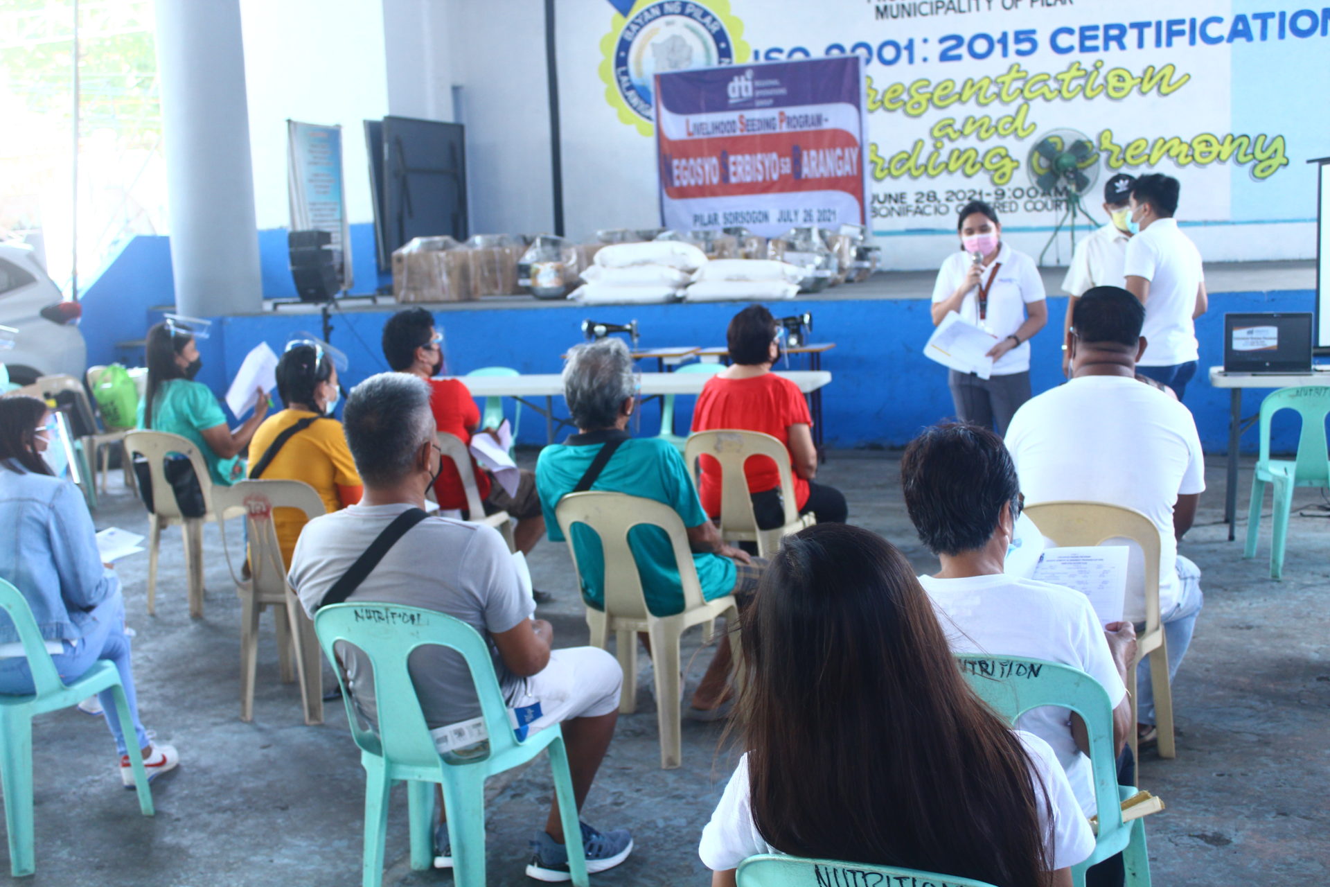 14 Beneficiaries of LSP-NSB Program of DTI receive Livelihood Kits